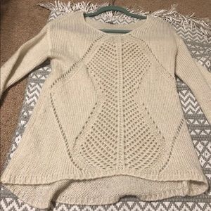 cream sweater